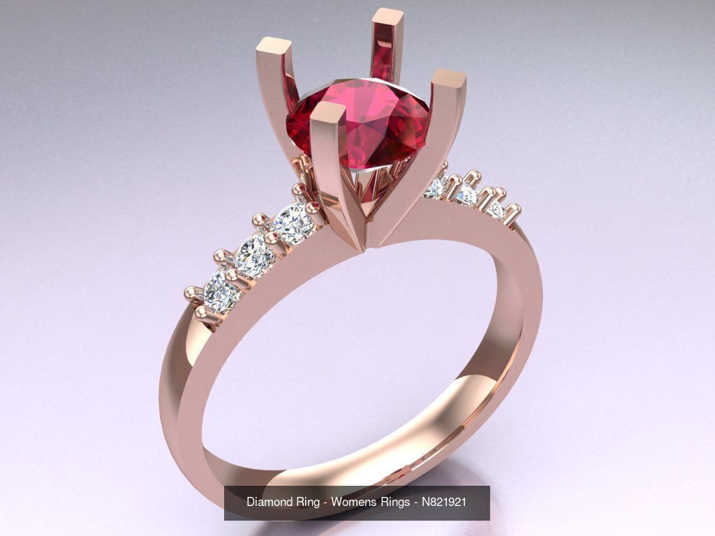 Collection 3d Ring Jewellery - 100 Rings N02 _98