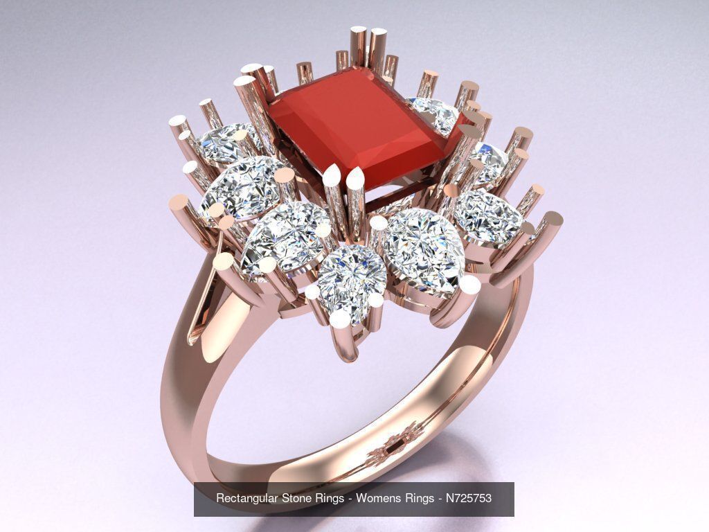 Collection 3d Ring Jewellery - 100 Rings N02 _70