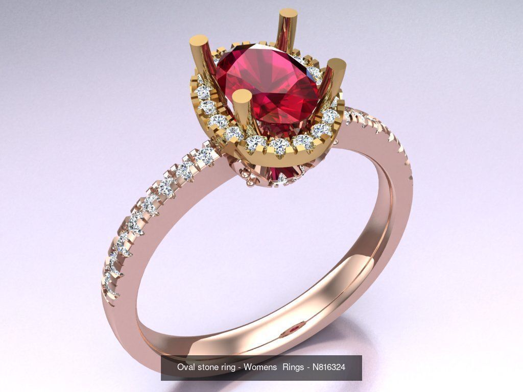 Collection 3d Ring Jewellery - 100 Rings N02 _66