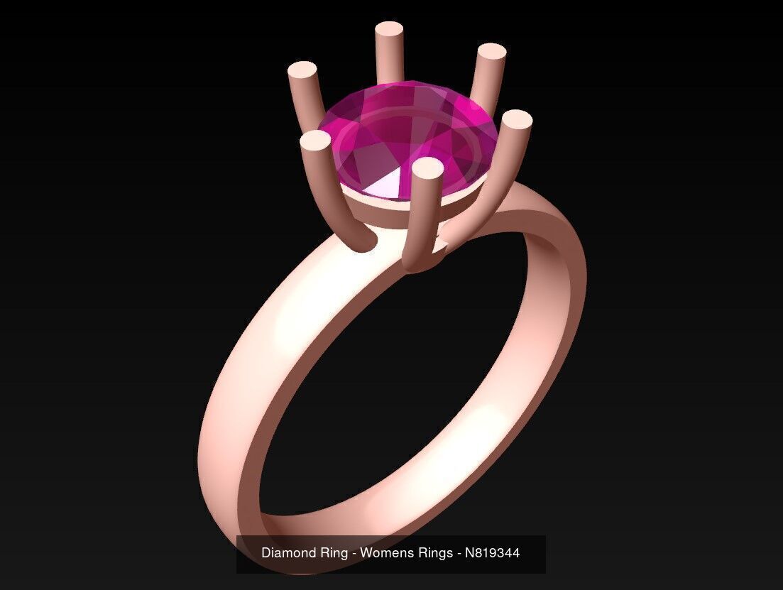Collection 3d Ring Jewellery - 100 Rings N02 _83