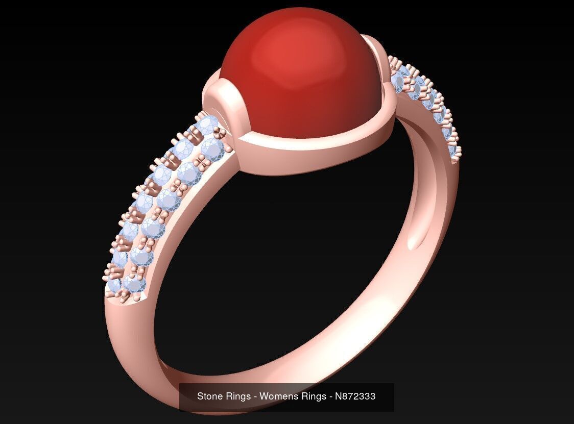 Collection 3d Ring Jewellery - 100 Rings N02 _40