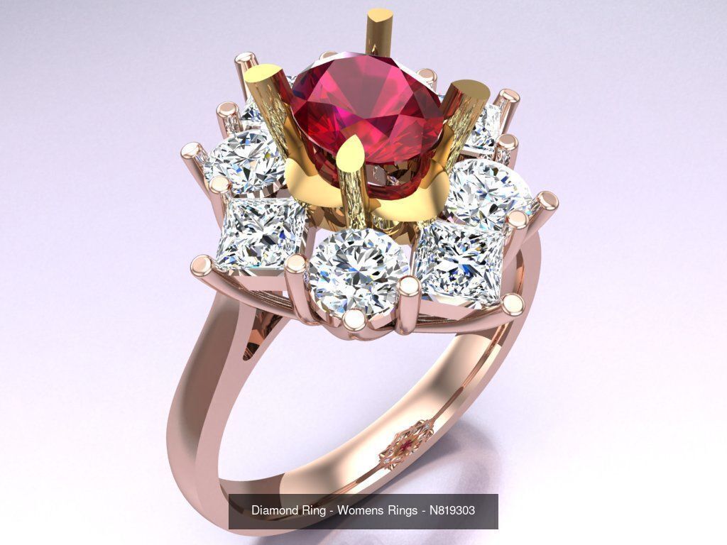 Collection 3d Ring Jewellery - 100 Rings N02 _78