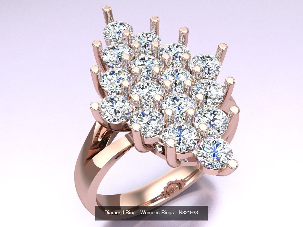 Collection 3d Ring Jewellery - 100 Rings N02 _100