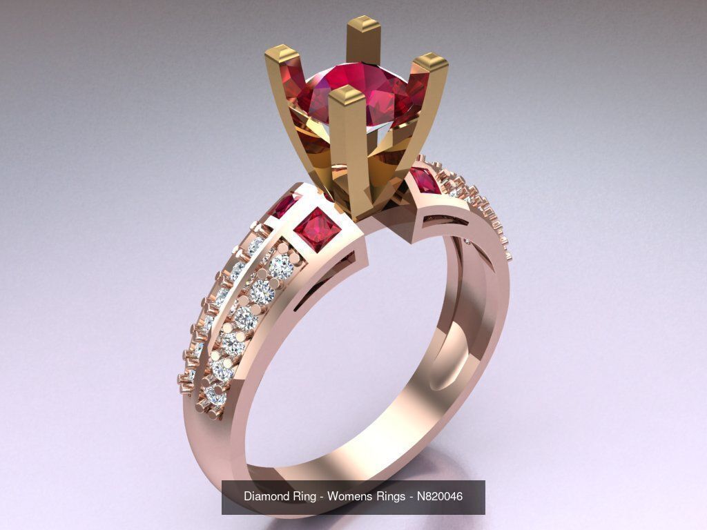 Collection 3d Ring Jewellery - 100 Rings N02 _90