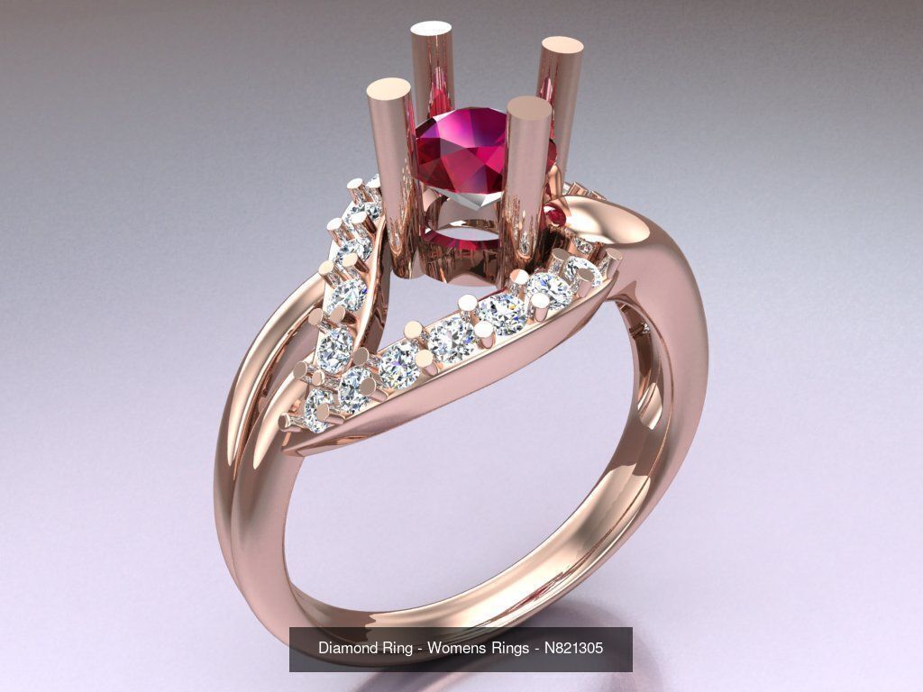 Collection 3d Ring Jewellery - 100 Rings N02 _55