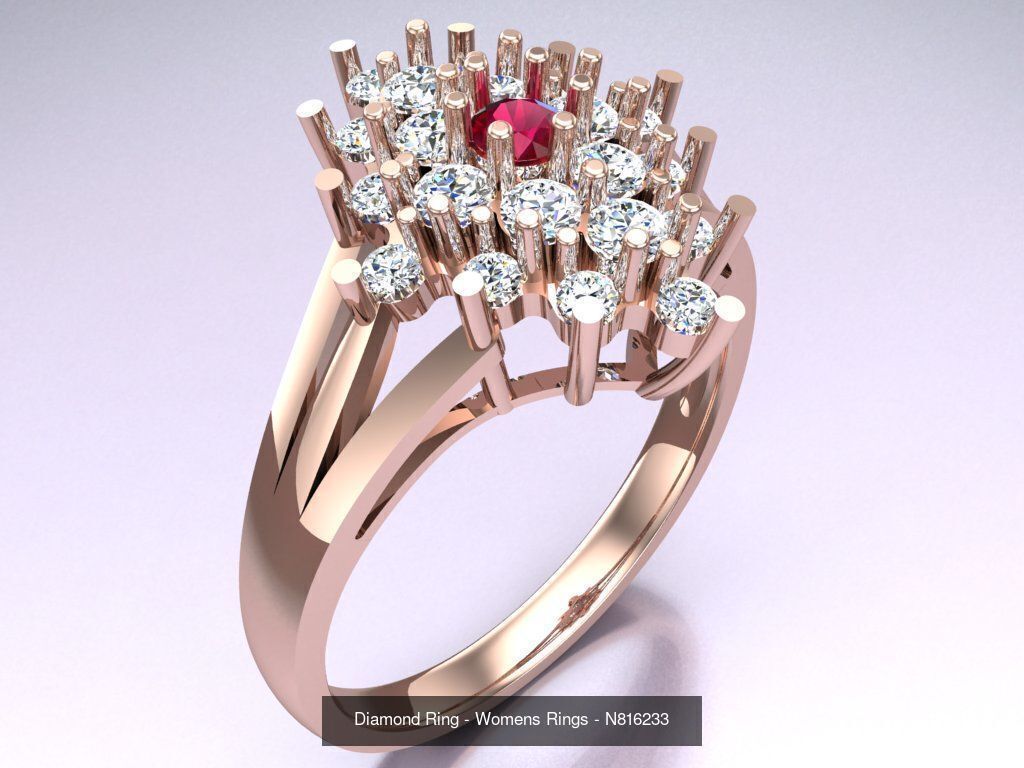 Collection 3d Ring Jewellery - 100 Rings N02 _61