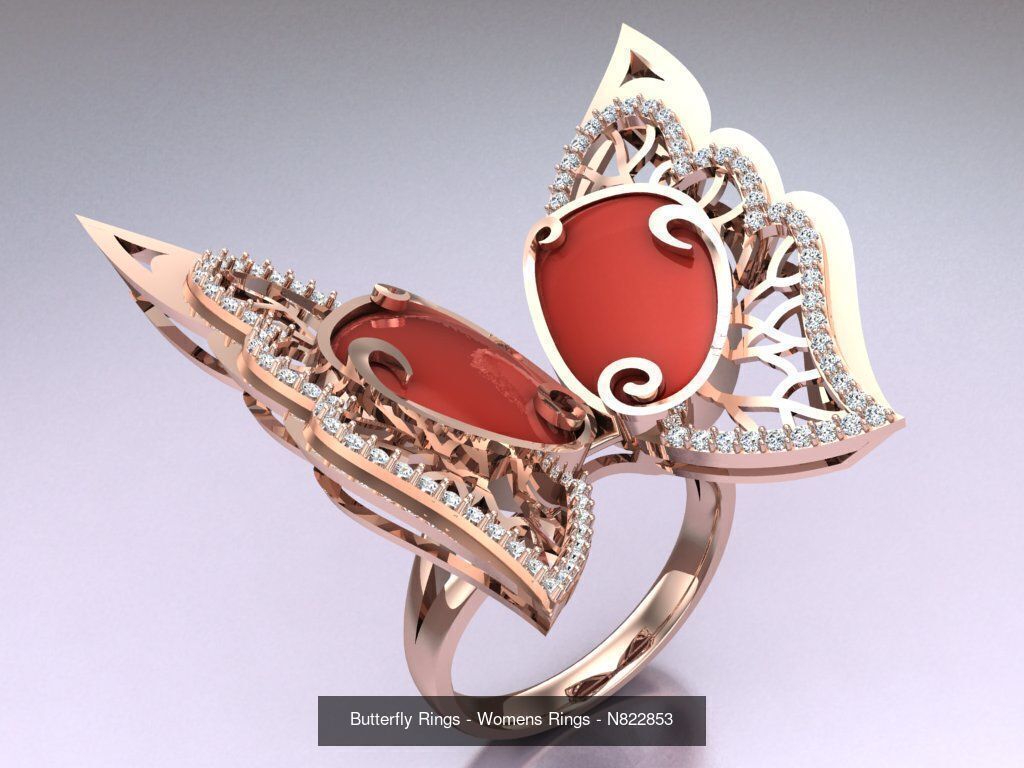 Collection 3d Ring Jewellery - 100 Rings N02 _14