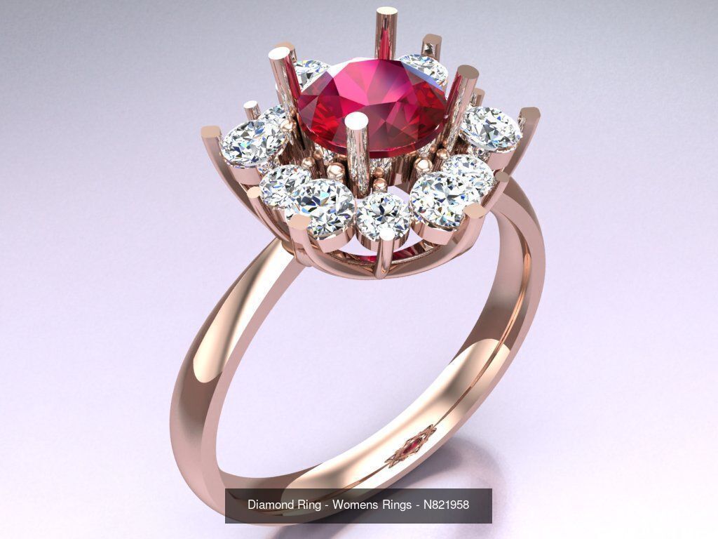 Collection 3d Ring Jewellery - 100 Rings N02 _102