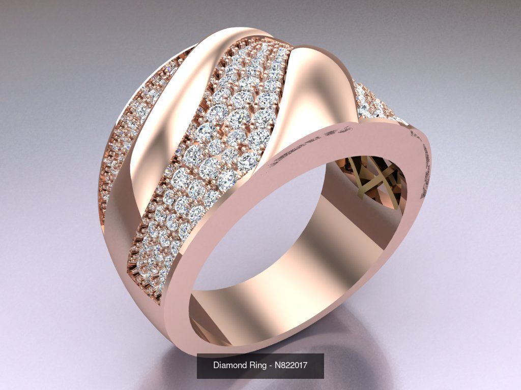 Collection 3d Ring Jewellery - 100 Rings N02 _20