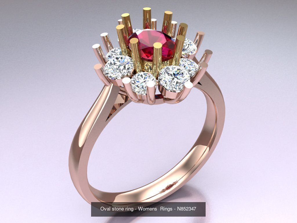 Collection 3d Ring Jewellery - 100 Rings N02 _57