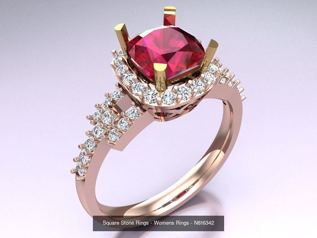 Collection 3d Ring Jewellery - 100 Rings N02 _67
