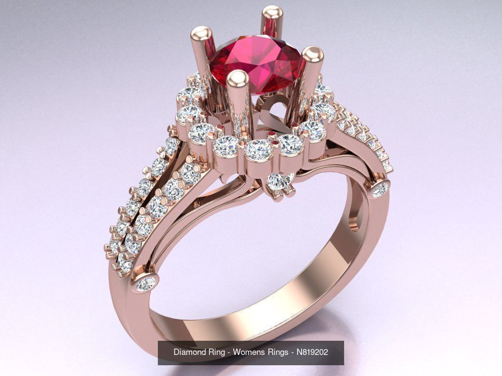 Collection 3d Ring Jewellery - 100 Rings N02 _72