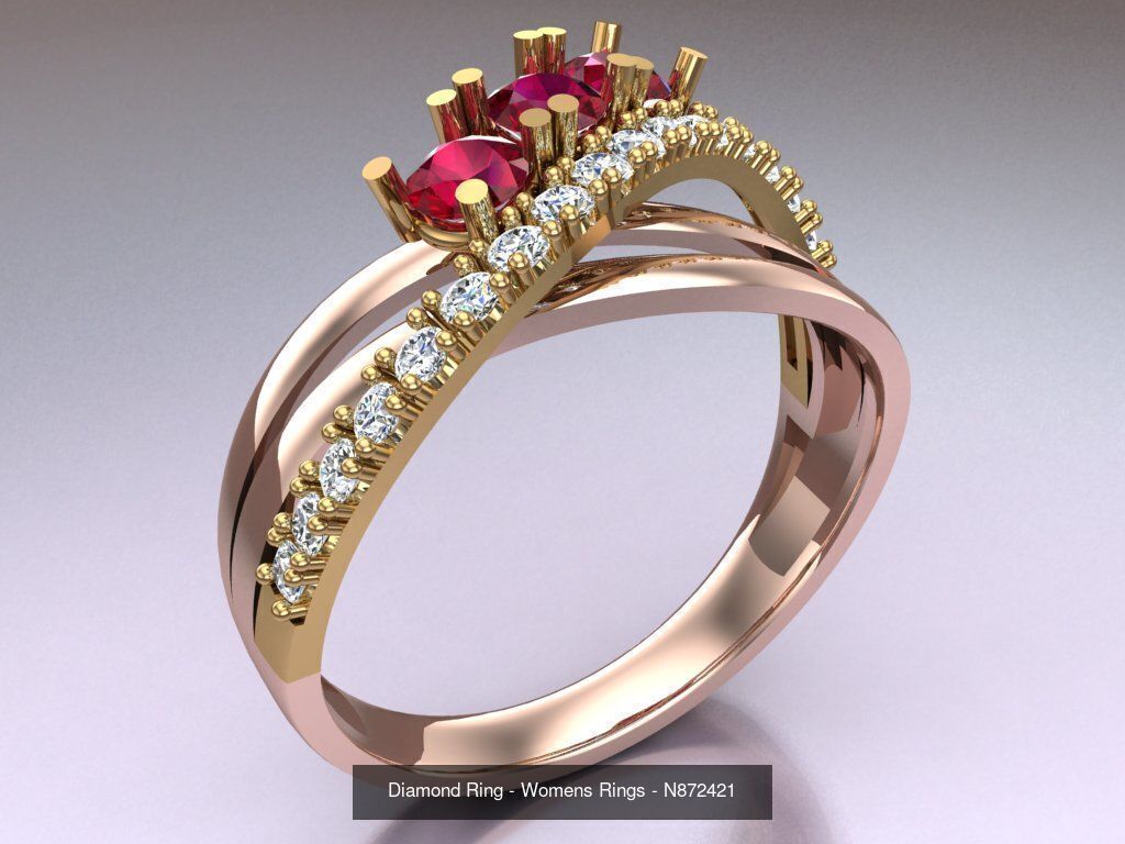 Collection 3d Ring Jewellery - 100 Rings N02 _44