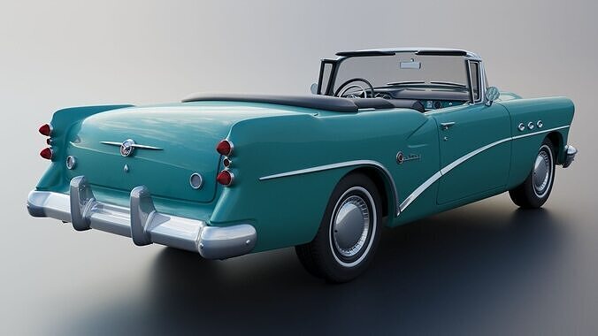 Buick Century Convertible 1954 3D print model 7