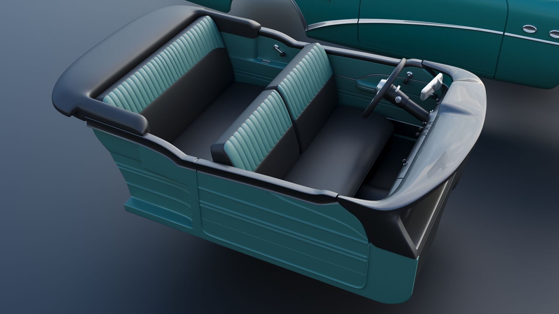 Buick Century Convertible 1954 3D print model_25