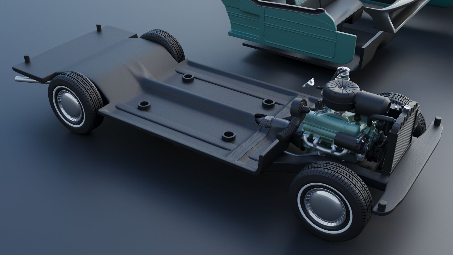 Buick Century Convertible 1954 3D print model_31