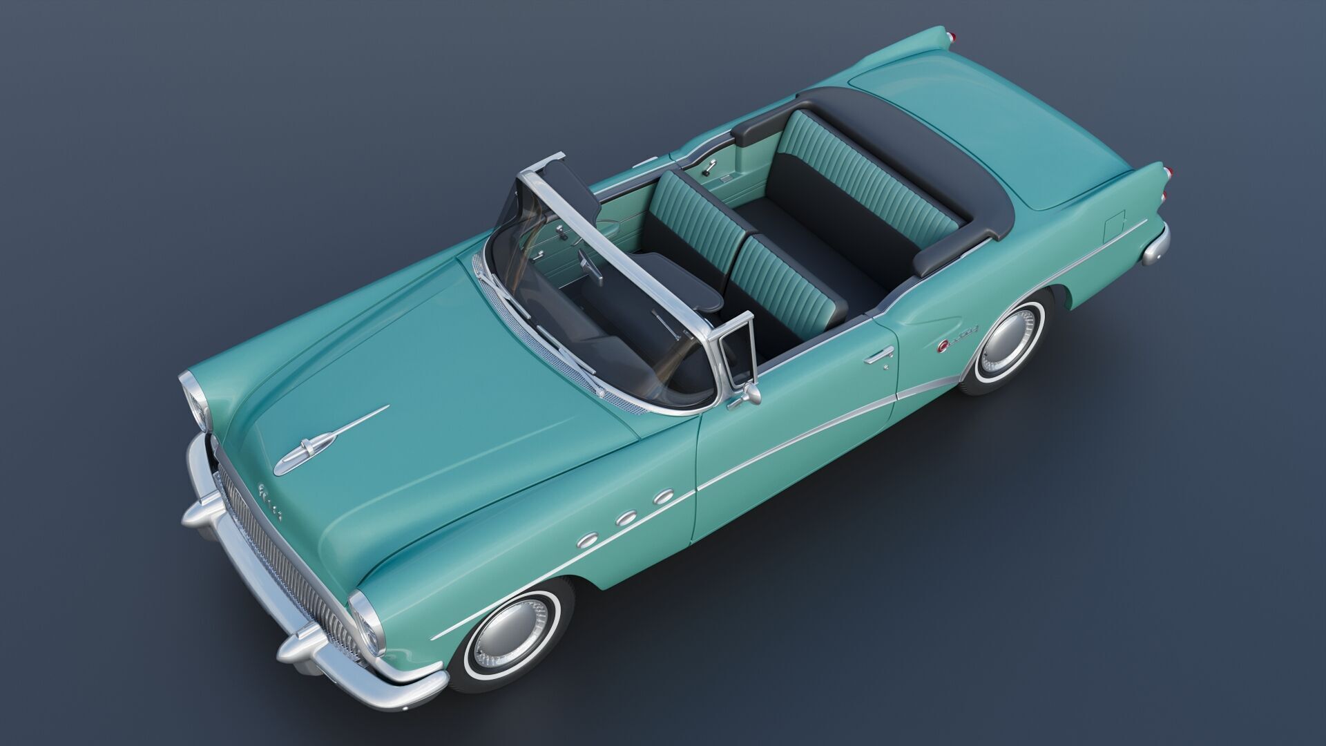 Buick Century Convertible 1954 3D print model_12