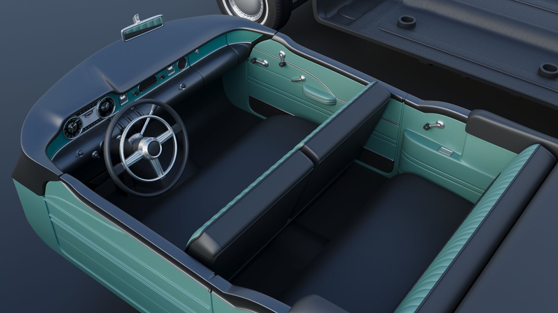 Buick Century Convertible 1954 3D print model_27