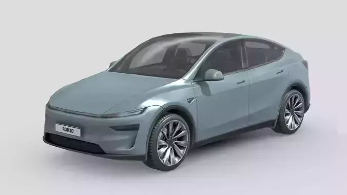Tesla Model Y 2025 Low-poly 3D model