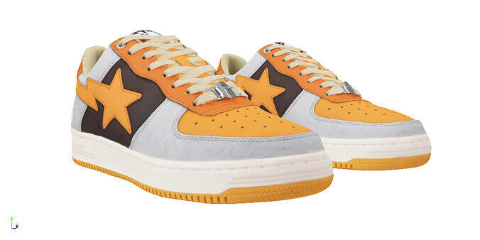 A Bathing Bape STA sneaker 2 Low-poly 3D model