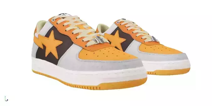 A Bathing Bape STA sneaker 2 Low-poly 3D model