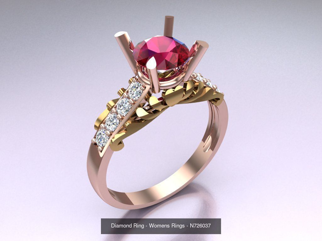 Collection 3d Ring Jewellery - 100 Rings N04 _112