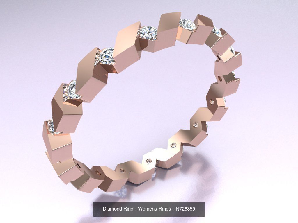 Collection 3d Ring Jewellery - 100 Rings N04 _105