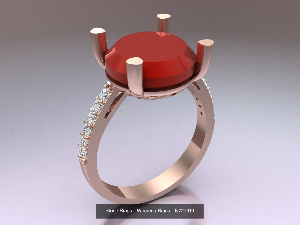 Collection 3d Ring Jewellery - 100 Rings N04 _87