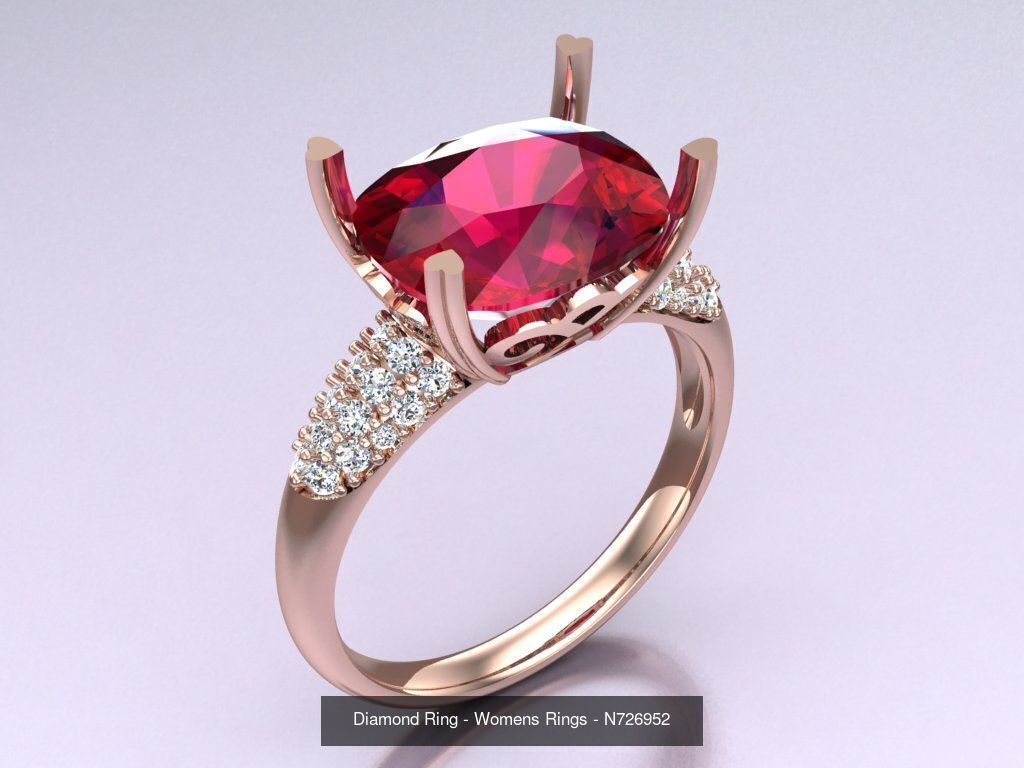 Collection 3d Ring Jewellery - 100 Rings N04 _106