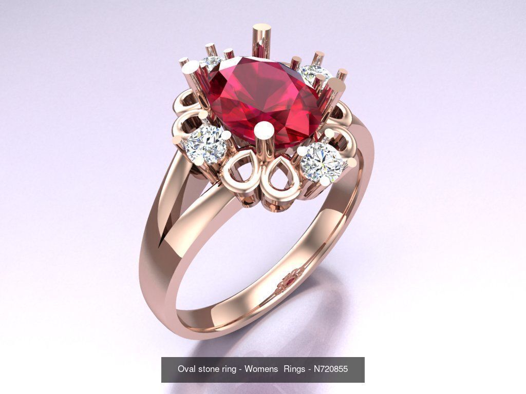 Collection 3d Ring Jewellery - 100 Rings N04 _38