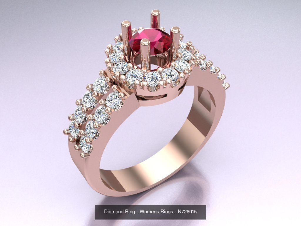 Collection 3d Ring Jewellery - 100 Rings N04 _110