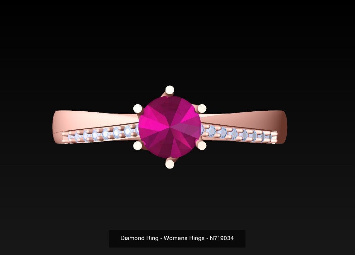 Collection 3d Ring Jewellery - 100 Rings N04 _22