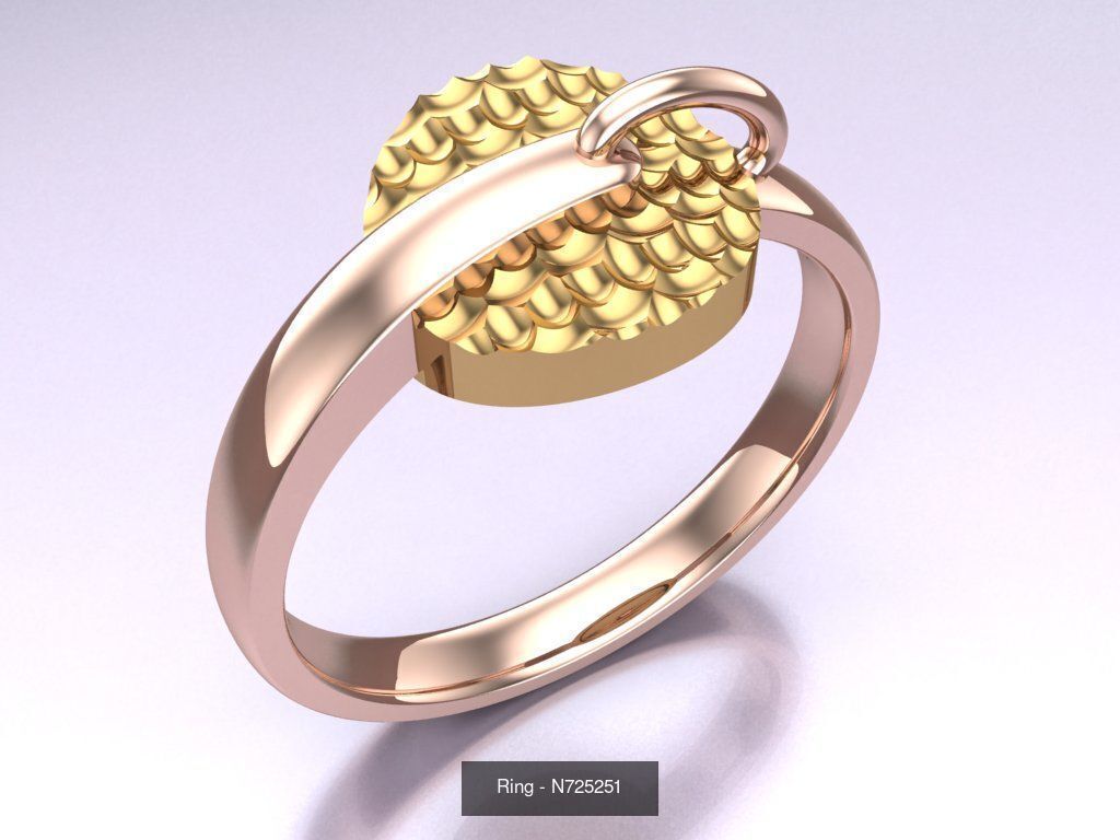 Collection 3d Ring Jewellery - 100 Rings N04 _75
