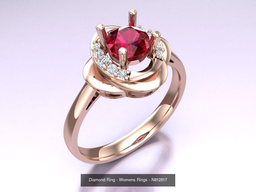 Collection 3d Ring Jewellery - 100 Rings N04 _30