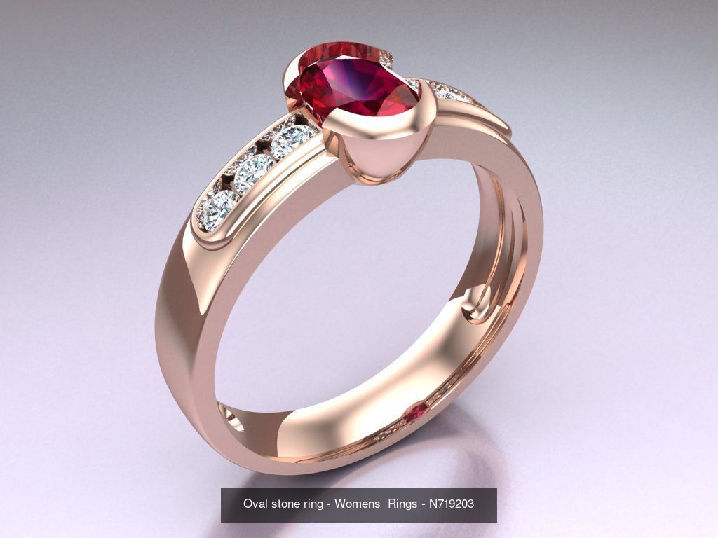 Collection 3d Ring Jewellery - 100 Rings N04 _26