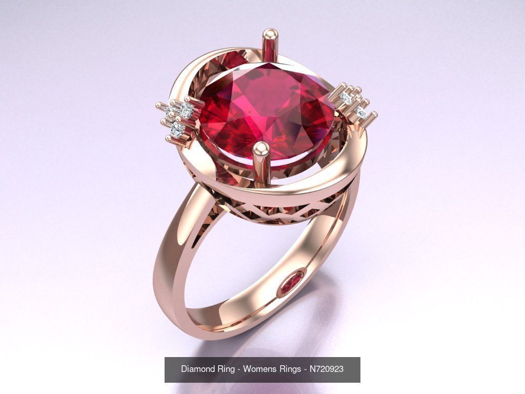 Collection 3d Ring Jewellery - 100 Rings N04 _40
