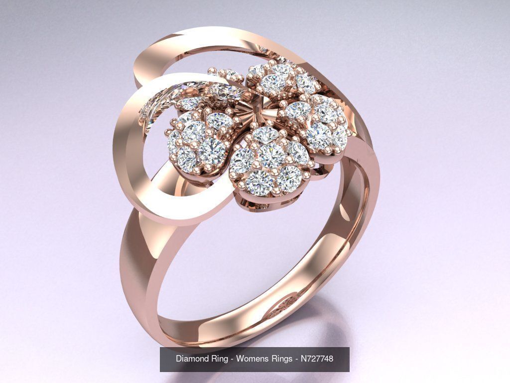 Collection 3d Ring Jewellery - 100 Rings N04 _67