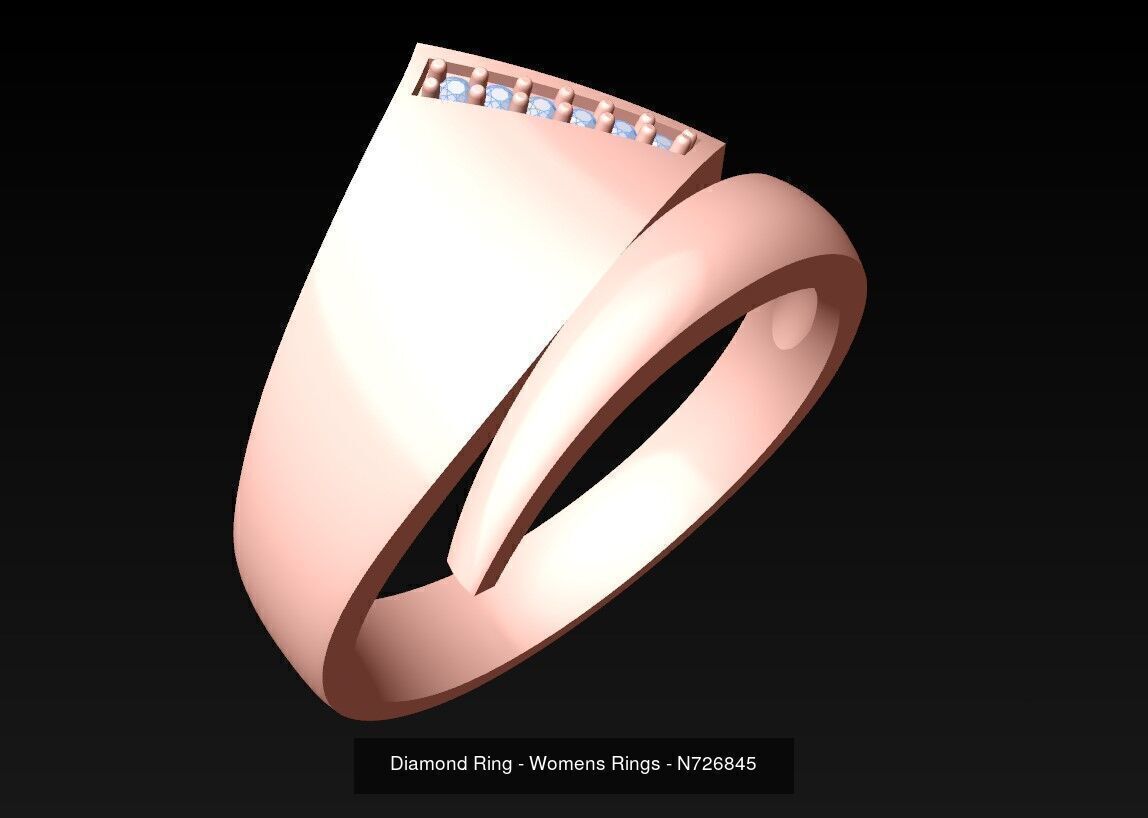 Collection 3d Ring Jewellery - 100 Rings N04 _100