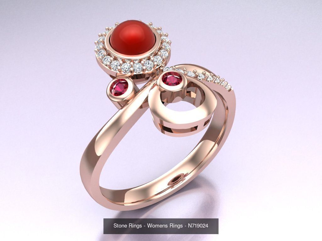 Collection 3d Ring Jewellery - 100 Rings N04 _21