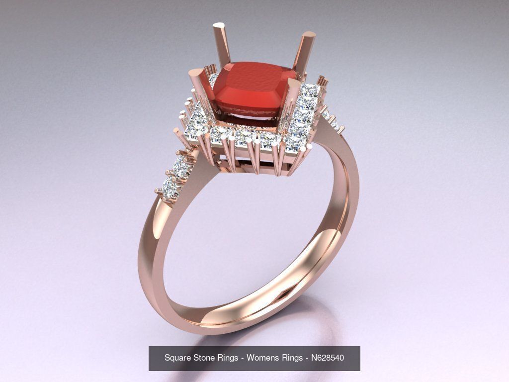 Collection 3d Ring Jewellery - 100 Rings N04 _15