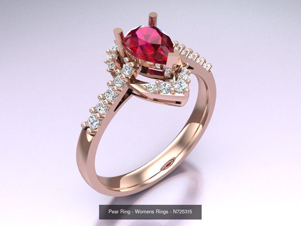 Collection 3d Ring Jewellery - 100 Rings N04 _77