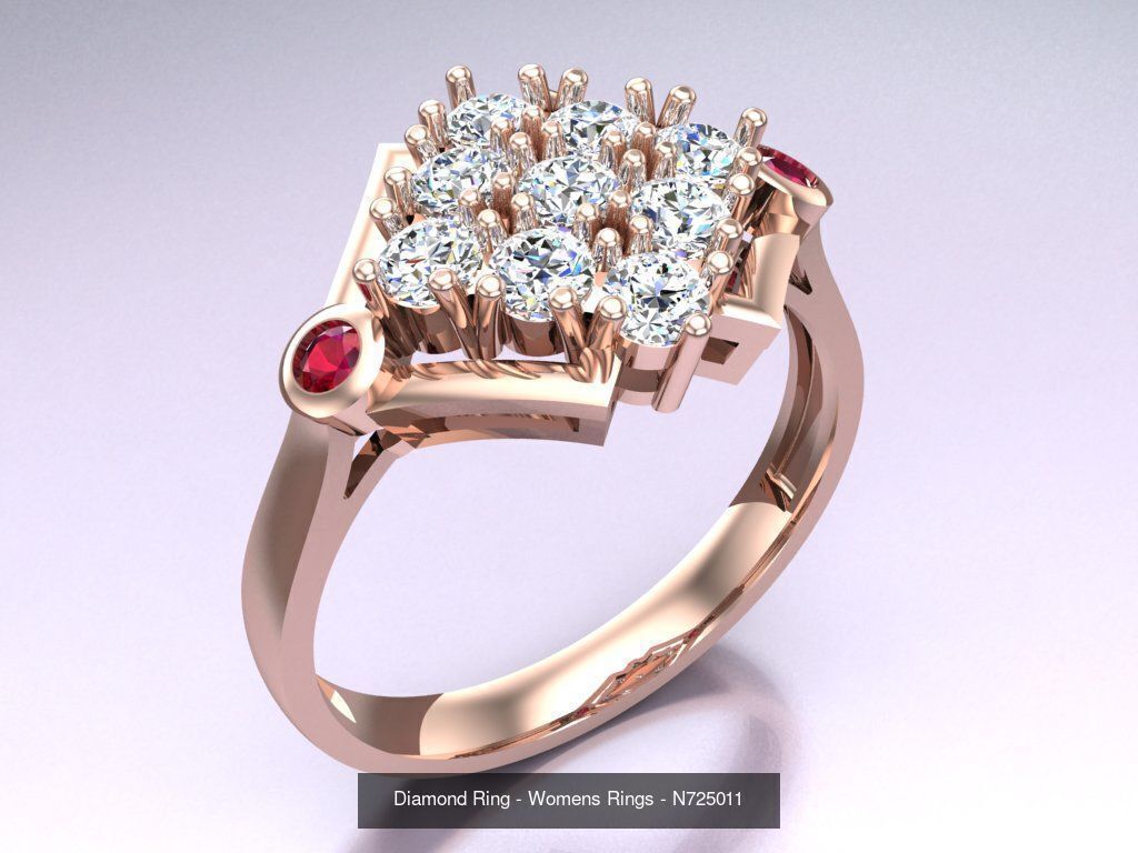 Collection 3d Ring Jewellery - 100 Rings N04 _63