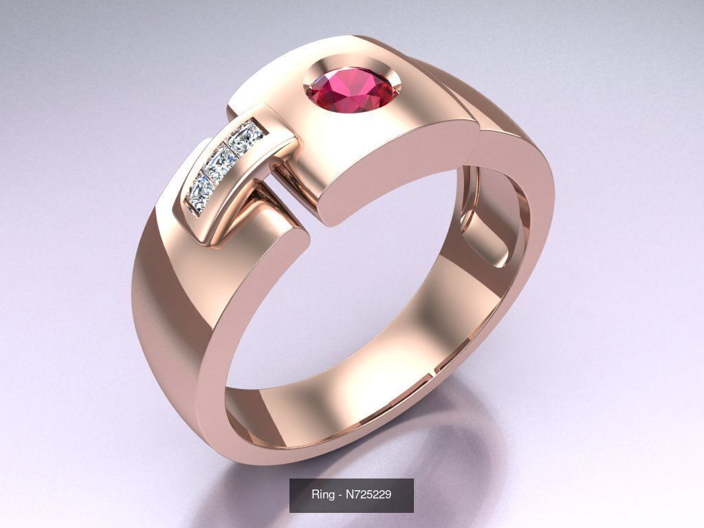 Collection 3d Ring Jewellery - 100 Rings N04 _71
