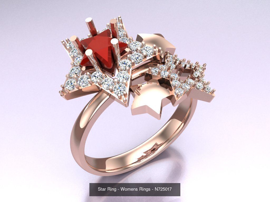 Collection 3d Ring Jewellery - 100 Rings N04 _64