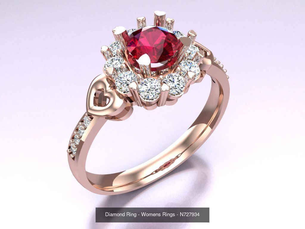 Collection 3d Ring Jewellery - 100 Rings N04 _89