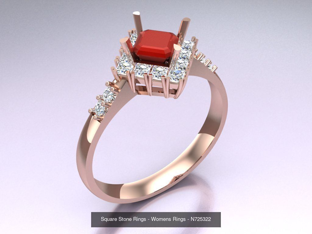 Collection 3d Ring Jewellery - 100 Rings N04 _78