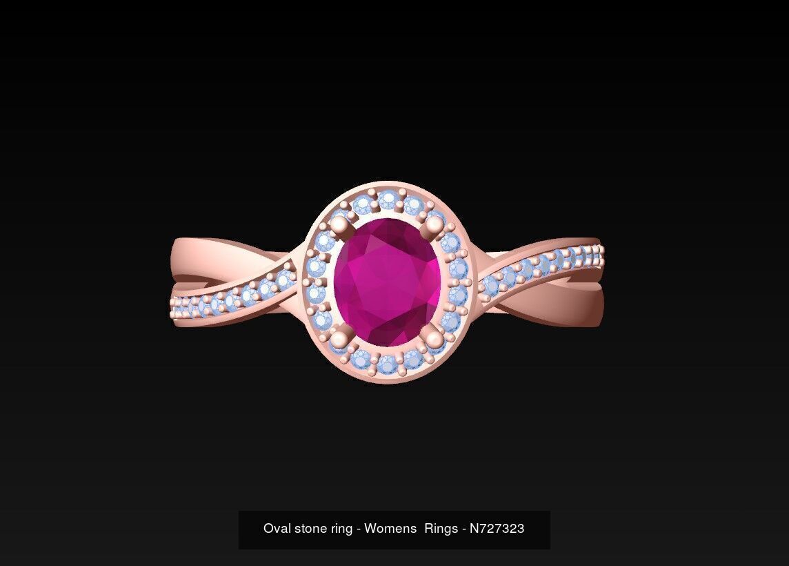 Collection 3d Ring Jewellery - 100 Rings N04 _65