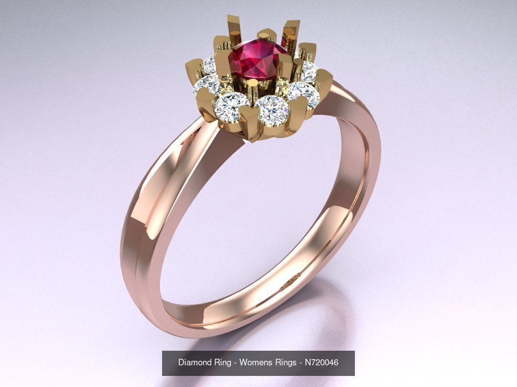 Collection 3d Ring Jewellery - 100 Rings N04 _44