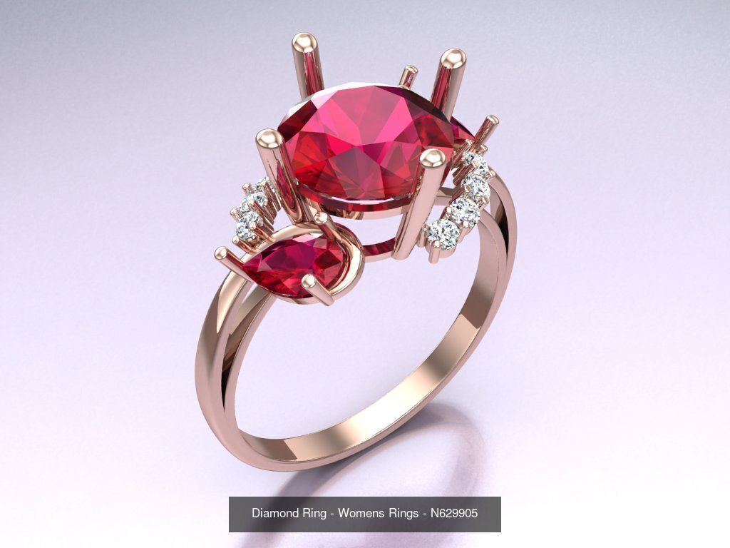 Collection 3d Ring Jewellery - 100 Rings N04 _108