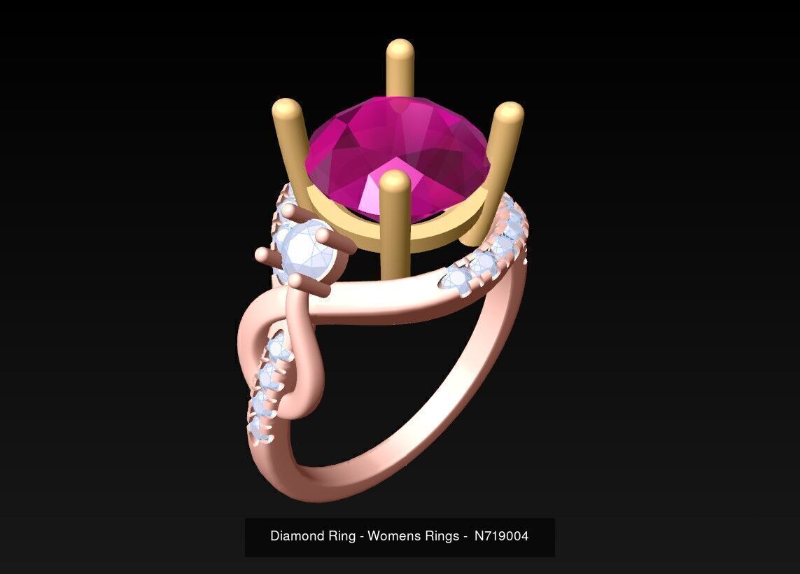 Collection 3d Ring Jewellery - 100 Rings N04 _18